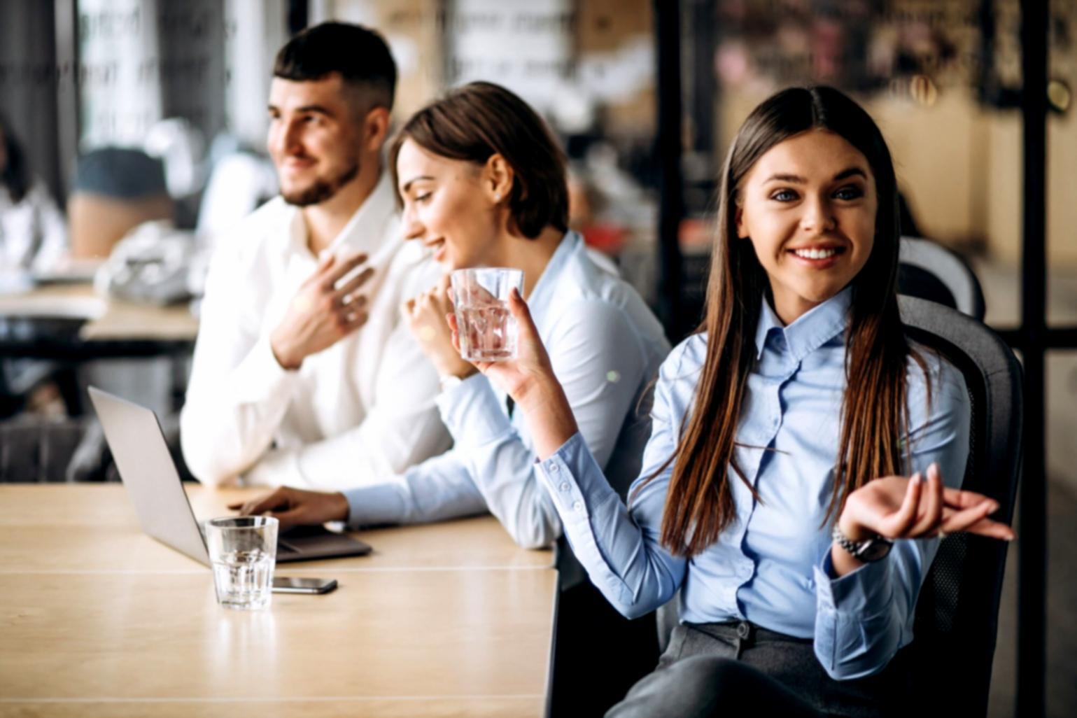 Professional business communication training environment